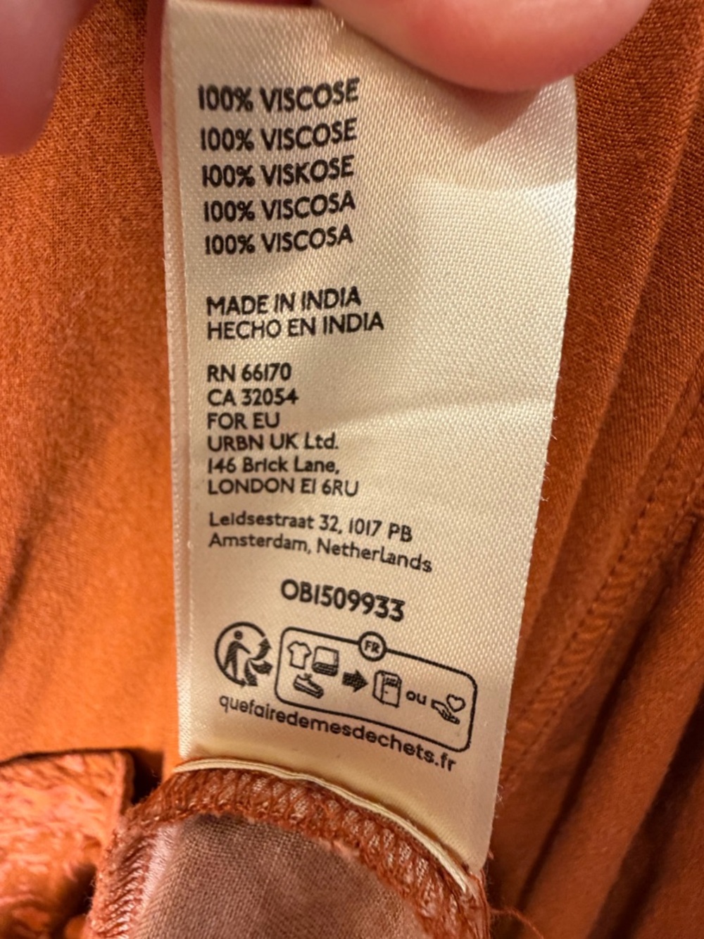 We The Free FP Share Good Vibes Monkey Island Button Down | Rust Boho S - Picture 9 of 9